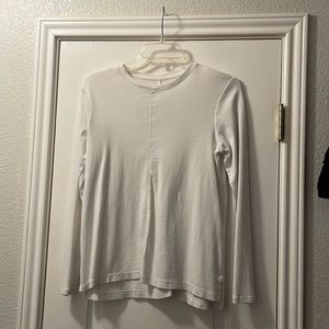 White J Hill, long sleeve shirt, never worn crewneck, high-low tee